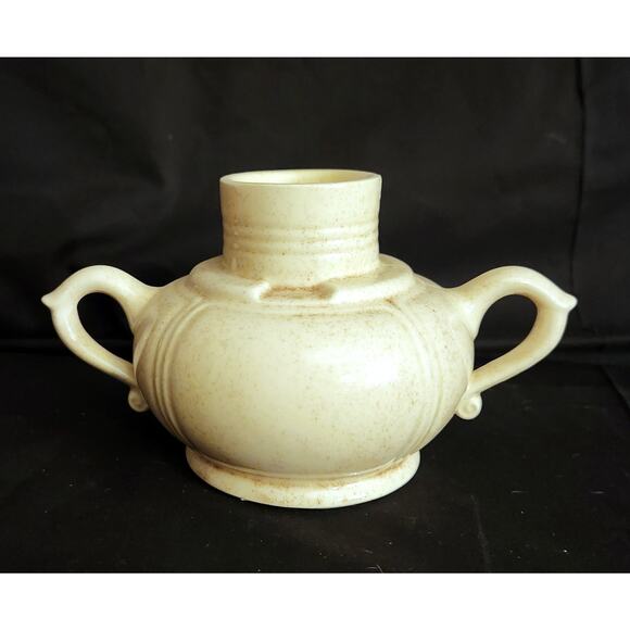 McCoy Candle Hurricane Ornamental Lamp Vintage Cream Speckled No Globe - Picture 3 of 6